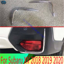 Для Subaru XV 2018 2019 ABS хромированный задний отражатель противотуманная фара накладка рамка Стайлинг Гарнир 2024 - купить недорого