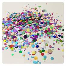 10g 2mm-6mm Colorful Nail Sequins For Crafts Glittering Mix Size Round Sequin Paillettes Diy Manicure Nail Art Decoration 2024 - buy cheap