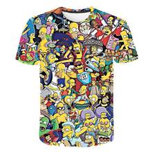 The Simpsons Homer 3d Print T Shirt Bart Simpson House Clothing Homer Simpsons Sweatshirt Costume Men/women Simpson Family Shirt 2024 - buy cheap