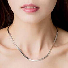 Ожерелье унисекс, плоская змеиная цепь, застежка-лобстер, ожерелья, золотистый и серебристый цвета для женщин и мужчин, ювелирные изделия 2024 - купить недорого