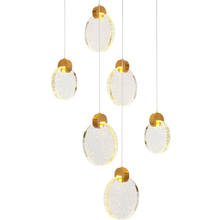 Nordic luxo bolha luzes pingente de cristal moderno quarto lâmpada cabeceira sala estar jantar único led decorativo pingente lâmpadas 2024 - compre barato