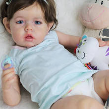 NPK Reborn Doll Kits for 22inches Soft Vinyl Reborn Baby Dolls Accessories DIY toy doll mold unpainted blank doll kit 2024 - buy cheap