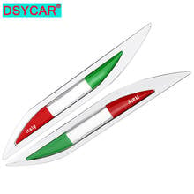 Dsycar 1 par itália bandeira tronco do carro asa lateral emblema de metal adesivo decalque para carro da motocicleta adesivo 2024 - compre barato