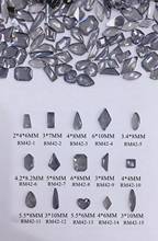 30 pçs/saco cristal cinza diferentes formas de cristal gem plana-preto decoração da gema arte do prego rm42 2024 - compre barato
