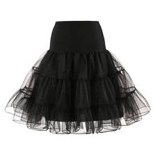 Puffy Short Organza Women Bridal Petticoat for Wedding Evening Underskirt Short Skirt Rockabilly Tutu 2024 - buy cheap