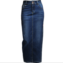 Saia jeans feminina saia cintura alta pacote hip verão vintage lápis saias plus size 3xl 2024 - compre barato