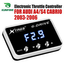 Controlador eletrônico do acelerador do carro que compete o impulsionador poderoso do acelerador para audi a4/s4 cabrio 2003-2006 que ajusta as peças acessório 2024 - compre barato