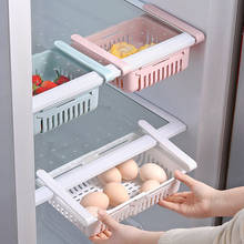 Adjustable Stretchable Refrigerator Organizer Drawer Basket Refrigerator Pull-out Drawers Fresh Spacer Layer Storage Rack 2024 - buy cheap