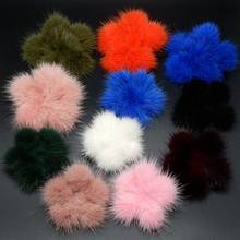 mink Fur flower Rhinestones beaded brooch patches applique sew on beading Applique clothes HAT shoes decoration patch DIY 2024 - buy cheap