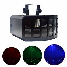 Home DJ Party Show Stage Effect Lighting LED Disco Projector Dot Lights Professional Beam Moving Ray Light DMX 20W Double RGBW 2024 - buy cheap