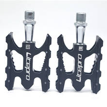 Litepro pedal de bicicleta para mountain bike, pedal dobrável de 412x10.8mm com rolamento ultraleve de liga de alumínio para mountain bike k3 2024 - compre barato