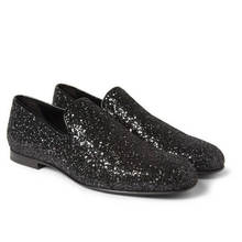 ntparker Brand Designer's Shoes Rock Style man's shoes, business suit leather shoes man, Wedding Black Crystal Man Shoes!45 46 2024 - buy cheap