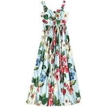 BunniesFairy-Vestido Midi de verano con estampado Floral, bohemio, verde, con tirantes, para vacaciones, 2021 2024 - compra barato