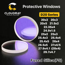 Cloudray Laser Protective Windows D20 - D29 Series Quartz Fused Silica for Fiber Laser 1064nm Precitec Raytools WSX 2024 - купить недорого