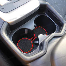 Car non-slip door Slot Mat for Toyota RAV4 2019 2020 2021 2022 XA50 RAV 4 Accessories Cup armrest carpet auto accessories 2024 - buy cheap