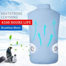 Summer Cooling Clothing Fan Cooling Vest USB Charging Waistcoat Welding Cooling Outdoor Cooling Air Conditioning Clothing Vest 2024 - buy cheap