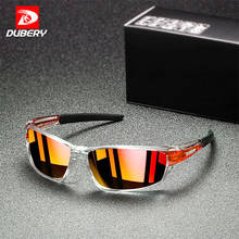 DUBERY 2020 New Fashion Square Men Polarized Sunglasses PC Frame Resin Lenses Travel Sun Glasses UV400 Outdoor Goggles D2 2024 - buy cheap