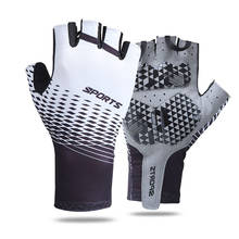 Профессиональные велосипедные перчатки с открытыми пальцами Нескользящие износостойкие спортивные перчатки для верховой езды 2024 - купить недорого