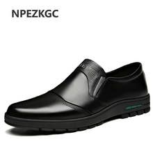 Men's Shoes Comfortable Men Casual Shoes Genuine Leather Breathable Loafers Slip-on Footwear Walking Driving Shoes 2024 - buy cheap