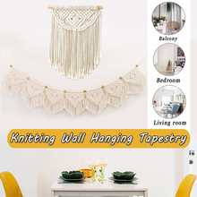 Macrame Woven Fringed Tapestry Bohemian Home Wall Decoration Living Room Bedroom Headboard Wall Hanging 2024 - buy cheap