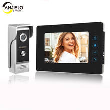 AnjieloSmart 7" video doorphone intercom system doorbell night vision IR 700TVL waterproof door camera unlock for home apartment 2024 - buy cheap