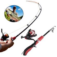 1.2/1.6M Fishing Rod and Reel Set Casting Fishing Rods Carbon Ultra Light Rod with Mini Spinning Reels Fishing Tackle Set 2024 - buy cheap