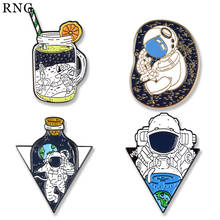 RNG Alien-broche esmaltado de Metal para colección de botellas, insignia de solapa espacial, regalo de broche de joyería 2024 - compra barato