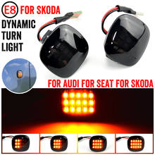 2PCS LED Dynamic Side Marker Turn Signal Light for SKODA Octavia Roomster Rapid Fabia SEAT Cordoba Ibiza Leon for AUDI A3 A4 A8 2024 - buy cheap