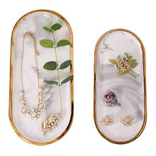 Moda cerâmica trinket prato anel organizador bandeja de jóias placa decorativa 2024 - compre barato