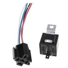 Car 40A 4 Pin Wires Relay Socket Harness Connector With Interlocking Socket 2024 - buy cheap