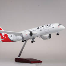 1/130 Scale limited edition 47cm Airplane Boeing B787 Dreamliner Aircraft QANTAS Airways Airlines Model Light Wheels Plane 2024 - buy cheap