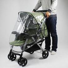 Carrinho de bebê impermeável, carrinho para crianças com proteção contra chuva, transparente, à prova d'água 2024 - compre barato