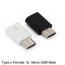 Conector fêmea tipo c para micro usb 2.0 macho, conversor de dados usb 3.1, acessórios de celular certificados para android, adaptador de dados de alta velocidade 2024 - compre barato