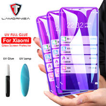 Защитное стекло, закаленное УФ-стекло 100D для Xiaomi mi CC9 Pro/note 10 pro/redmi note 8/7/6/5 Pro/mi 8/9/SE Lite 2024 - купить недорого