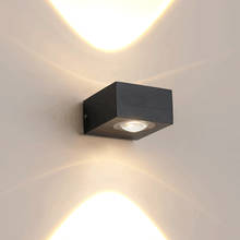 Наружный водонепроницаемый настенный светильник IP65 3 Вт/6 Вт светодиодный настенный светильник Современный домашний/наружный Декор двухголовый алюминиевый настенный светильник 2024 - купить недорого