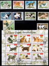 50Pcs/Lot Cat Kitten Stamp Topic All Different From Many Countries NO Repeat Postage Stamps with Post Mark for Collecting 2024 - buy cheap