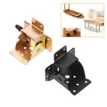 Metal Locking Folding Table Chair Leg Brackets Spring Cabinet Hinges Cupboard Door Furniture Hardware With Screws No-Drilling 2024 - buy cheap