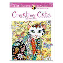 Libro creativo para colorear gatos para niños y adultos, pintura de Graffiti para aliviar el estrés y matar el tiempo, libro de dibujo artístico, 24 páginas, 1 Uds. 2024 - compra barato