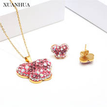 XUANHUA Stainless Steel Jewelry Sets Butterfly Necklace Earrings Set Of Earrings For Women Fashion Jewelry Women Accessories 2024 - buy cheap