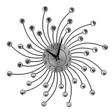 33CM Handcrafted Bead Flower Shaped Wall Clock Quartz Movement Watch Modern Design Home Living Room Decora 2024 - buy cheap