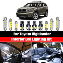 Luz LED Canbus Interior para coche Toyota Highlander Kluger, lámpara para matrícula, accesorios para bombillas, 2001-2020 2024 - compra barato