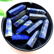 Natural Lapis Lazuli Quartz Minerals Crystal Point Rock Stone Wand Healing Reiki Decoration 2024 - buy cheap