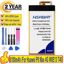 100% Original HSABAT 6100mAh Battery for Huawei P8 Max 4G W0E13 T40 HB3665D2EBC 2024 - buy cheap