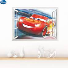 Mcqueen Cars Cartoon 3D DIY Wall Stickers for Kids Boys Room Removable Window Print Wallpapers Decals Bedroom Decor Kindergarten 2024 - buy cheap