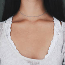 Модное минималистичное ожерелье-чокер золотого цвета для женщин и девушек, ювелирные изделия 2024 - купить недорого