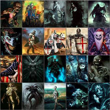 5d diamond painting kit Assassin Skeleton Horror Grim Reaper complet dirll drawing cuadros full square embroidery Cross stitch 2024 - buy cheap