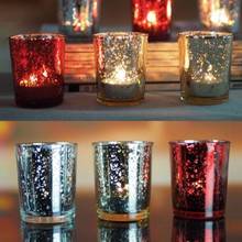 Mosaic Glass Tealight Votive Candle Holder for Wedding Party Bar Candlestick Home Decor Party Decoration 2024 - buy cheap
