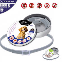 Dewel-Collar antipulgas para mascotas, antipulgas, para mosquitos, gatos y perros, protector ajustable para exteriores, accesorios para perros 2024 - compra barato