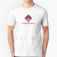 Camiseta de la Universidad de Waseda para hombre, camiseta de algodón con estampado, camiseta moderna de la Universidad de Waseda, Japón, Tokio, universidad, Prefectura de la escuela 2024 - compra barato