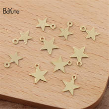 Boyute (500 peças/lote) 6mm 8mm metal latão carimbando estrela encantos fornecimento de fábrica diy artesanal jóias acessórios 2024 - compre barato